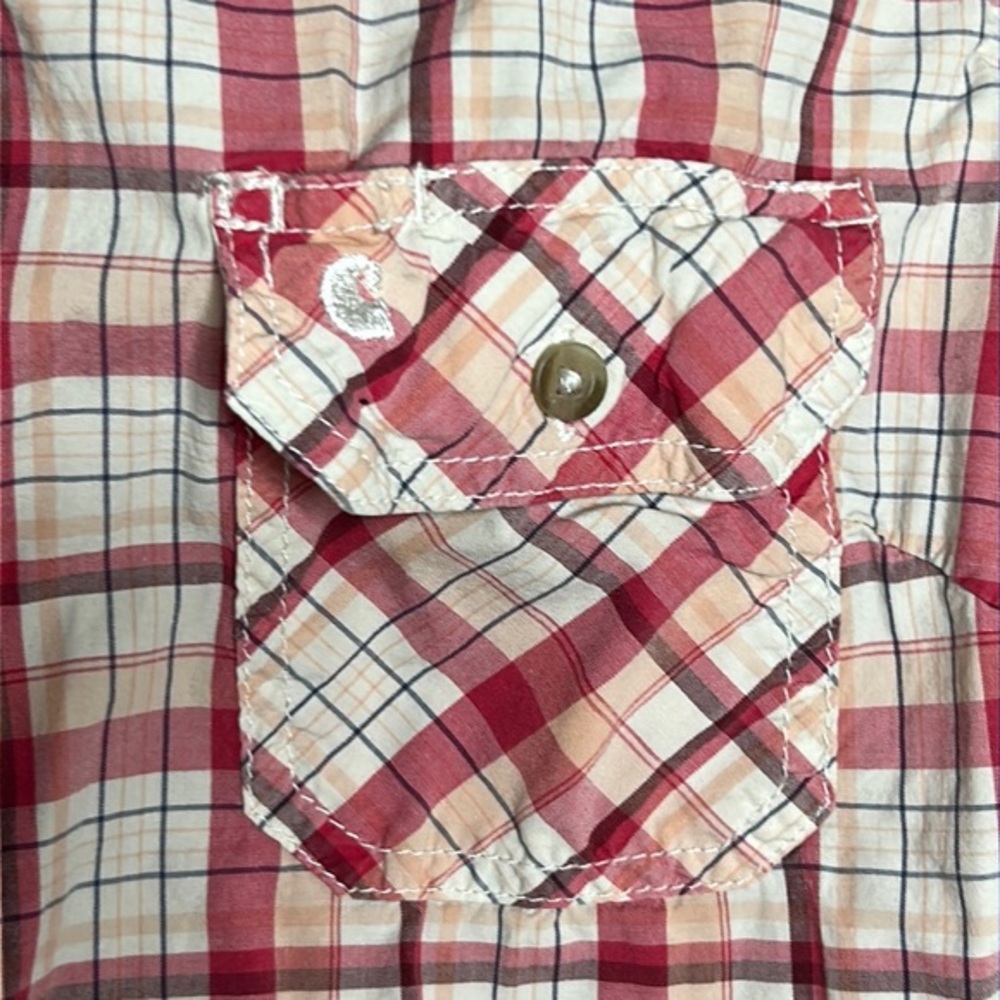 Carhartt Plaid Button Down Shirt – Women’s Size S (4/6) - Picture 3 of 9